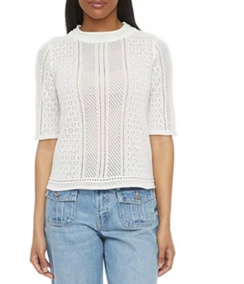 ryegrass Sweaters - Ryegrass Elbow Sleeve Pullover Sweater
